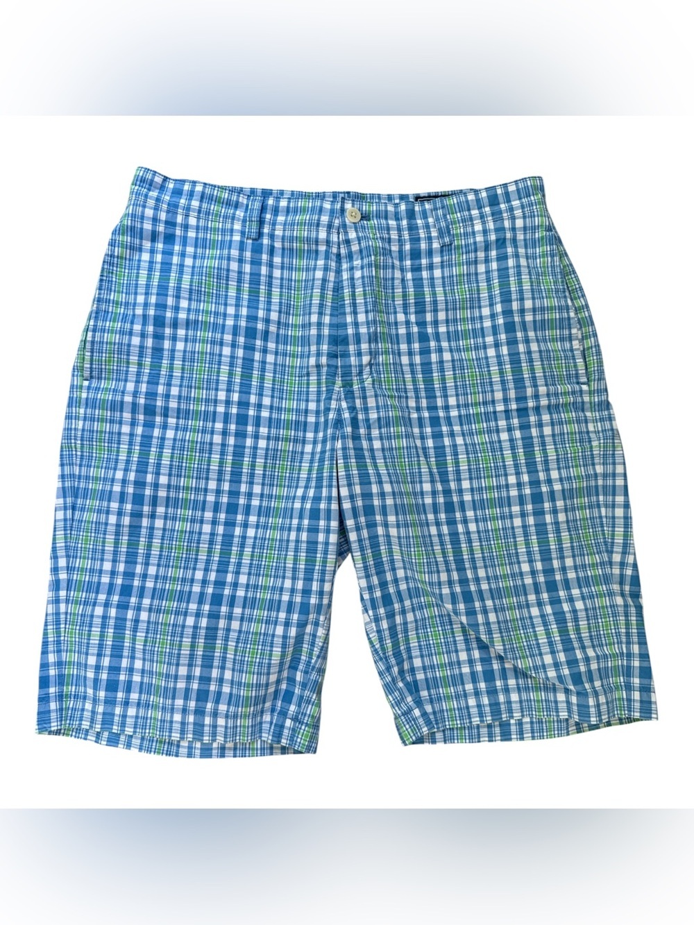 Vineyard Vines Blue Plaid Men's Casual Shorts